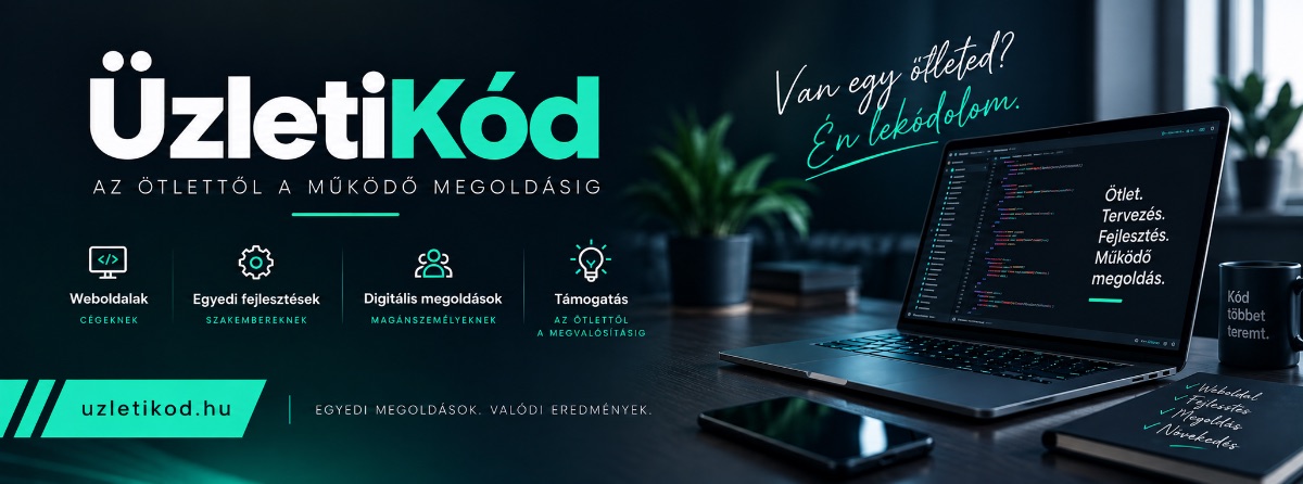 Uzletikod.hu - Egyedi weboldalak és digitális megoldások – Webfejlesztő