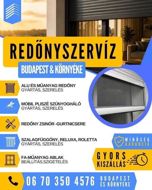 Redőnyszerviz – Redőny- & árnyékoló szerelő