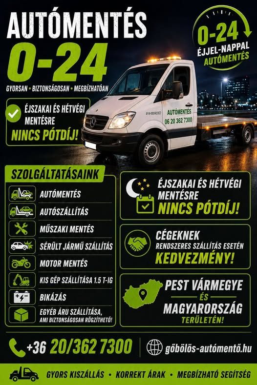 Autómentés – Autómentő / Autóvontatás
