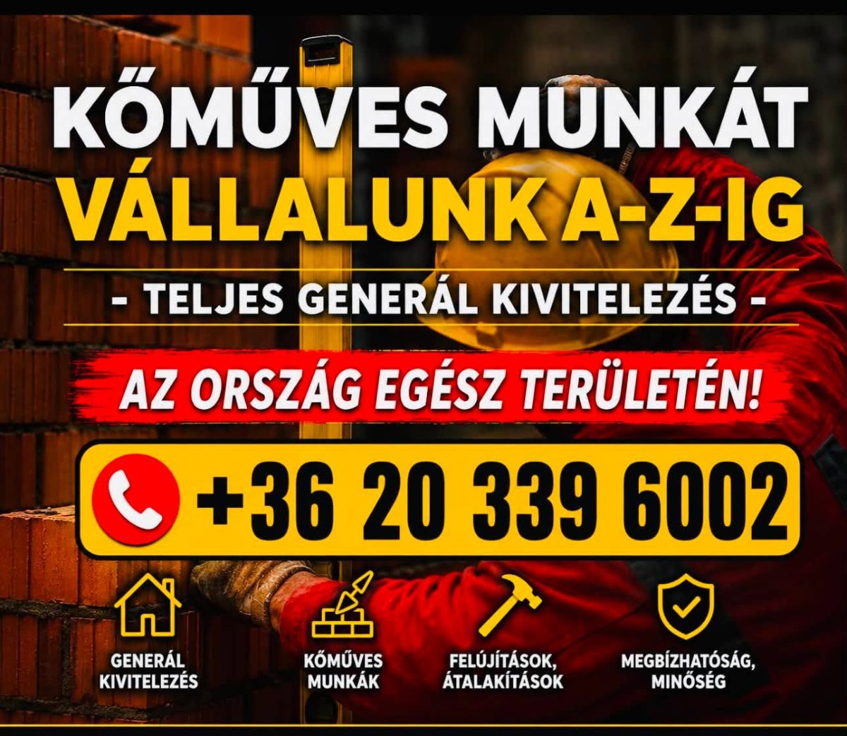 Rino Kft. kőműves munkák – Generál kivitelező