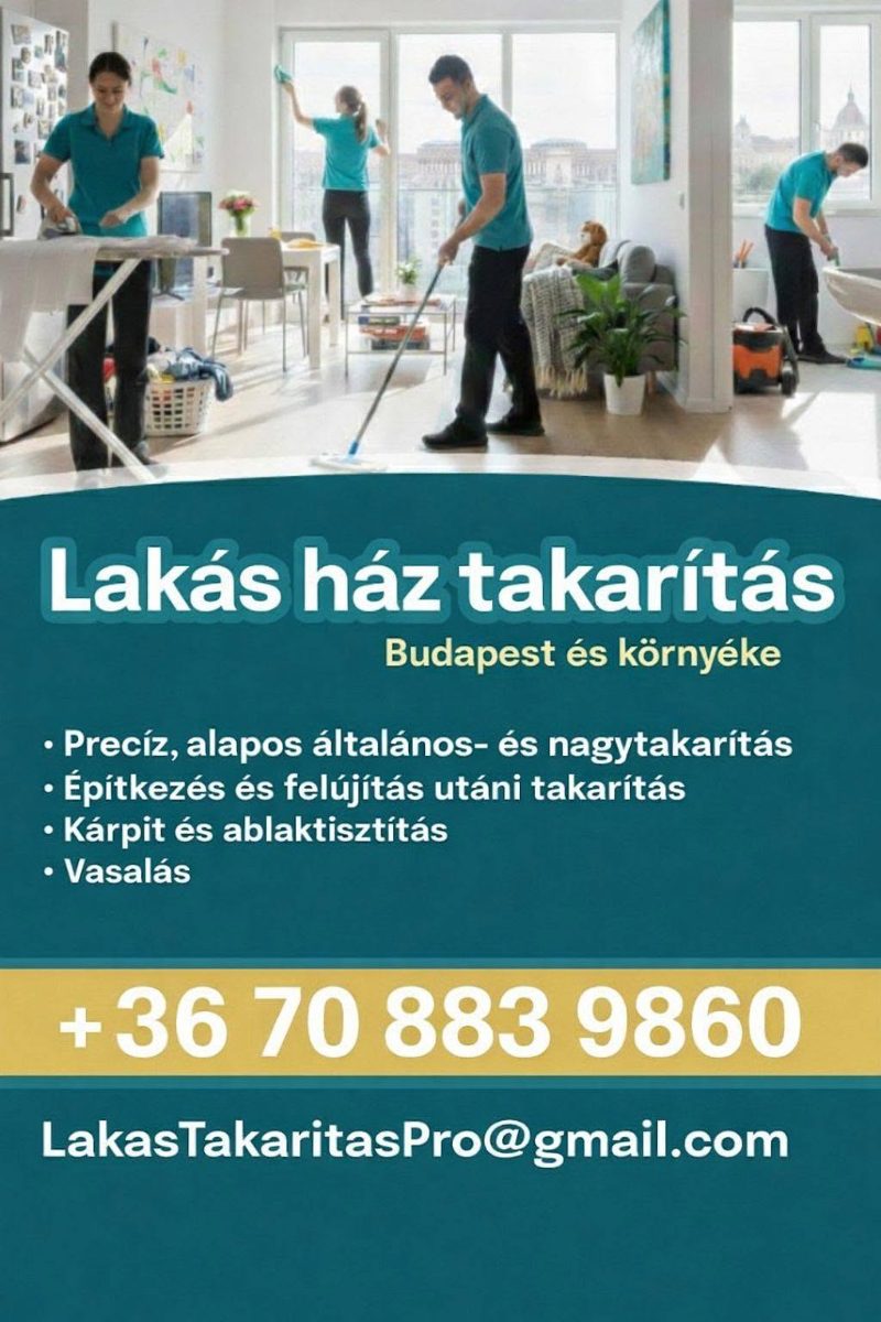 Fehér István György, takarítás – Ablaktisztítás