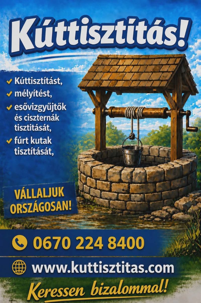 Kúttisztítás – Kúttisztítás / Kútfertőtlenítés