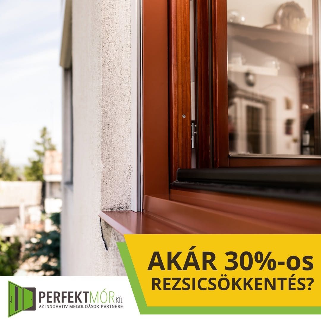 Perfekt Mór Kft. nyílászáró csere – Előtető