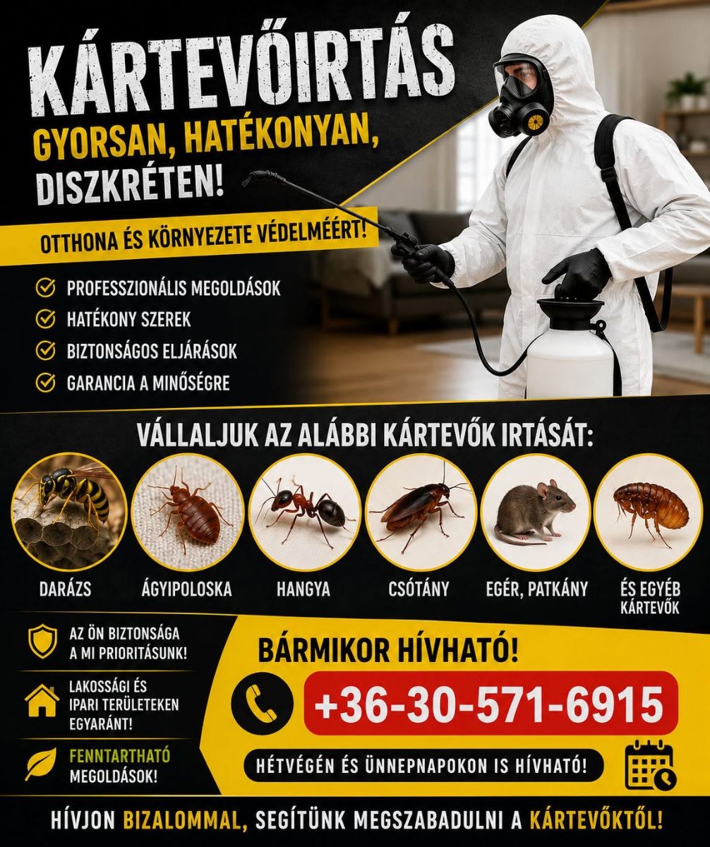 Püski Richárd  egészségügyi kártevőirtó – Darázsírtás