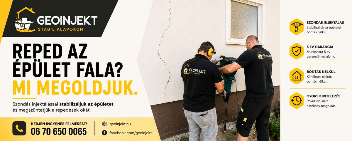 Geoinjekt Kft. – Megrepedt és megsüllyedt épületek stabilizálása