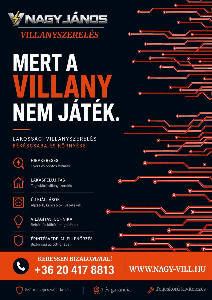 Nagy Vill – Kapcsoló, lámpa csere