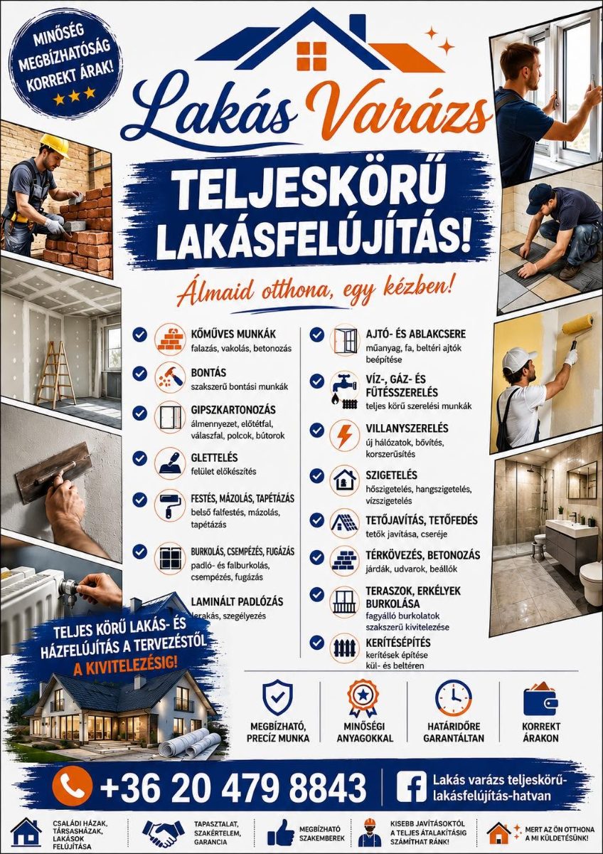 Lakás Varázs Hatvan – Villanyszerelő