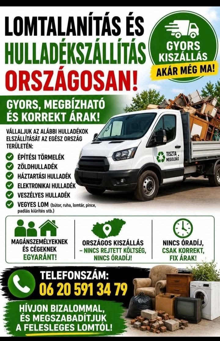 Badi Imre lomtalanítás – Hulladékszállítás