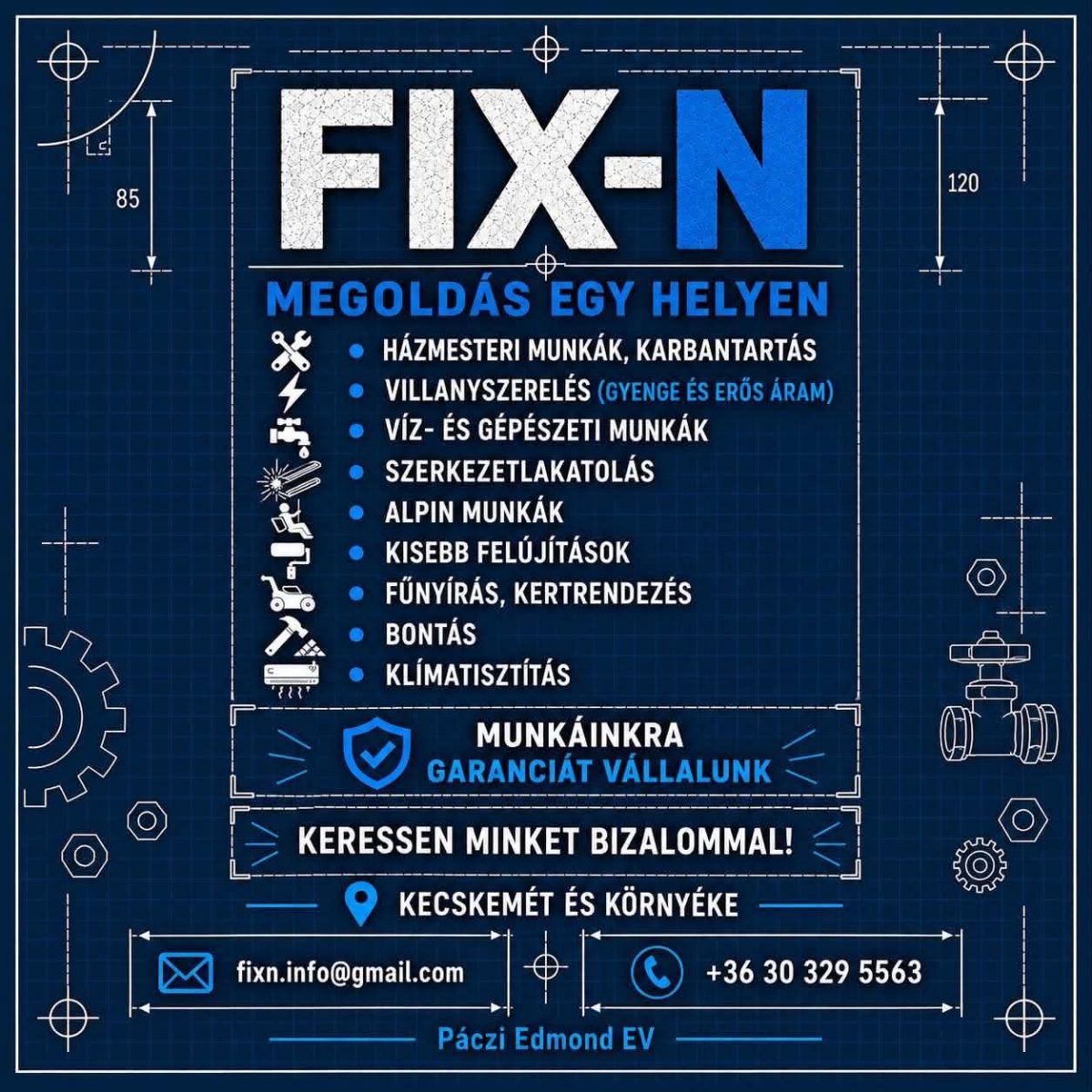 FIX-N karbantartás – Fűnyírás / Kertgondozás