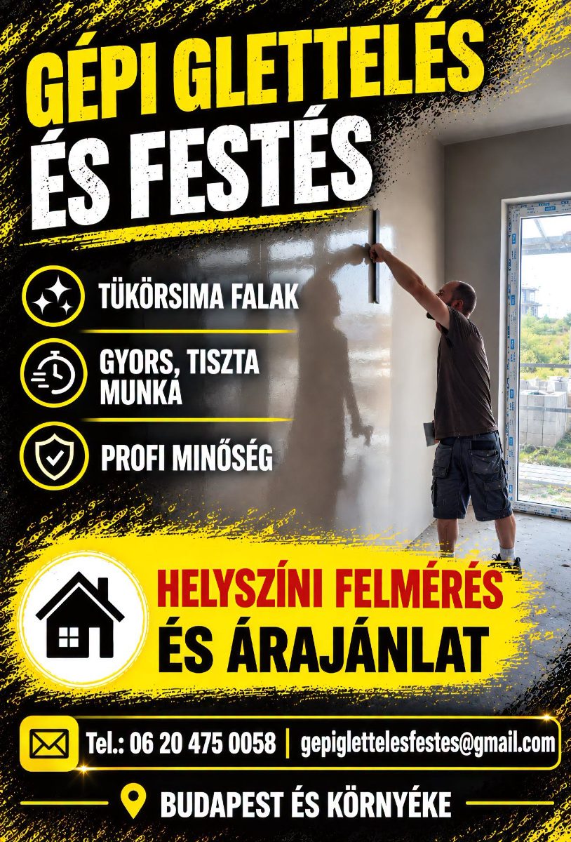 Gépi Glettelés Festés – Gépi Glettelés Festés