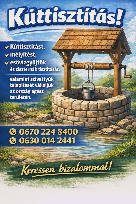 Ásott kúttisztítás – Egyéb fizikai munka
