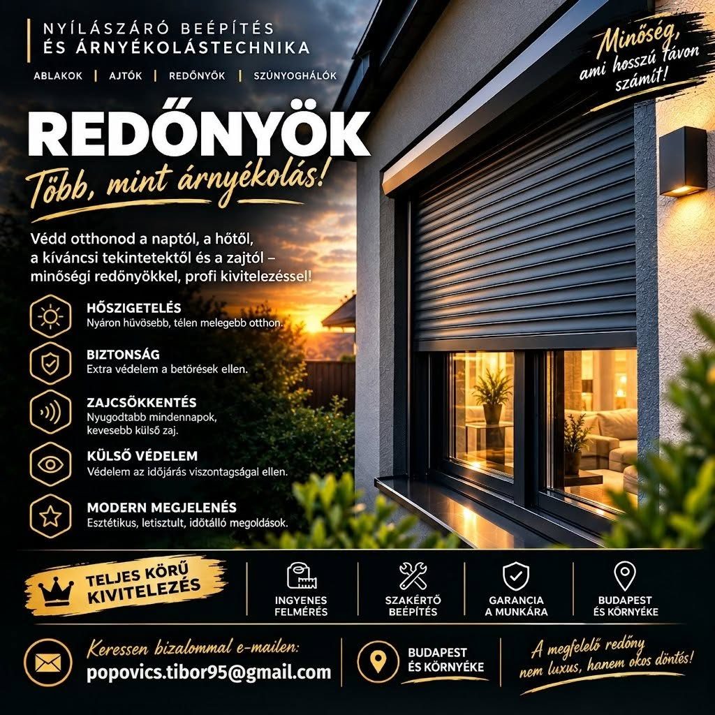 Popovics Tibor E.V. Nyílászáró beépítés és árnyékolástechnika – Ajtó-ablak csere