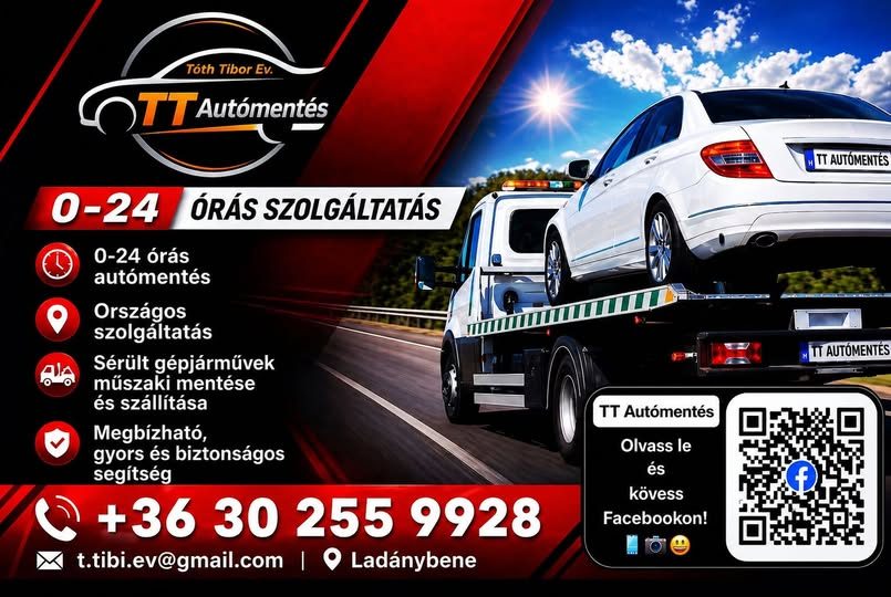 TT Autómentés – Autómentő / Autóvontatás