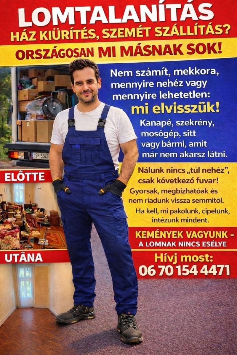 Országos lomtalanítás és hulladékszállítás! – Hulladékszállítás