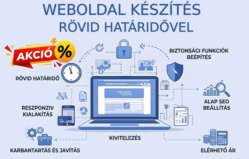 Weboldal készítés már 90.000 Ft-tól! – Webfejlesztő