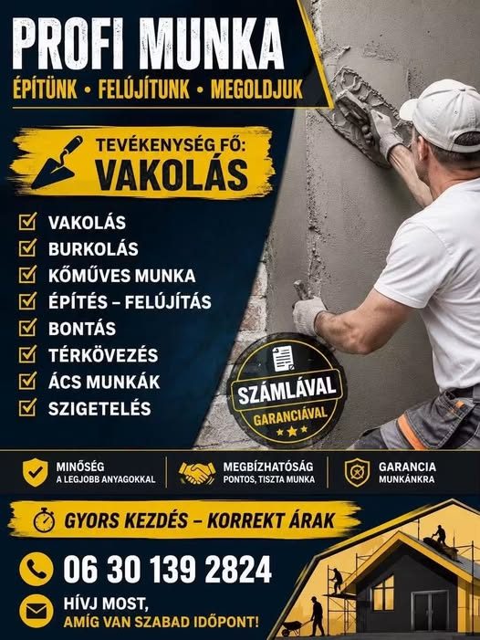 Építünk, felújítunk, megoldjuk – Ács